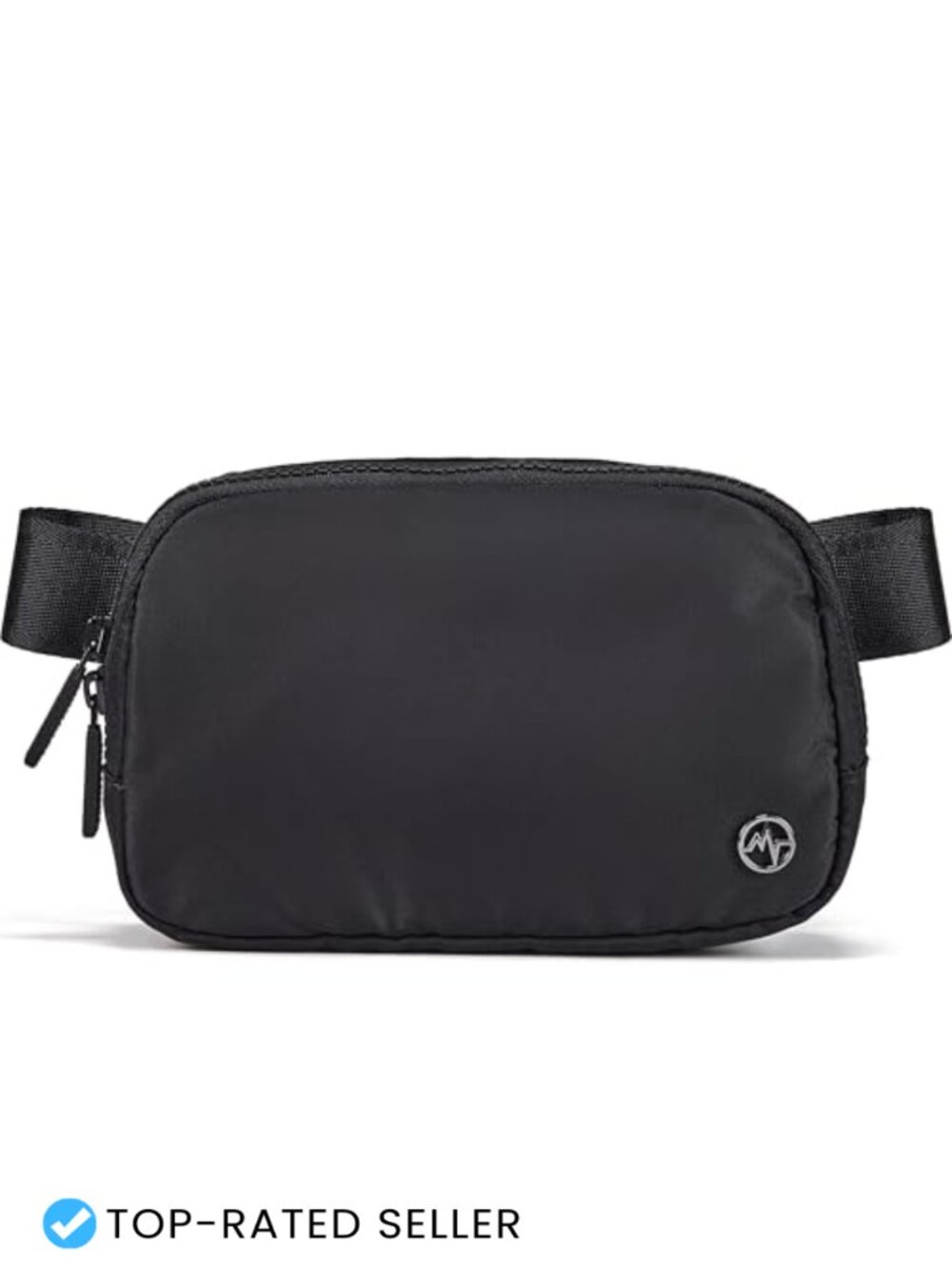 Nylon Two Way Zipper Fanny Pack Water Repellent Belt Bag Crossbody